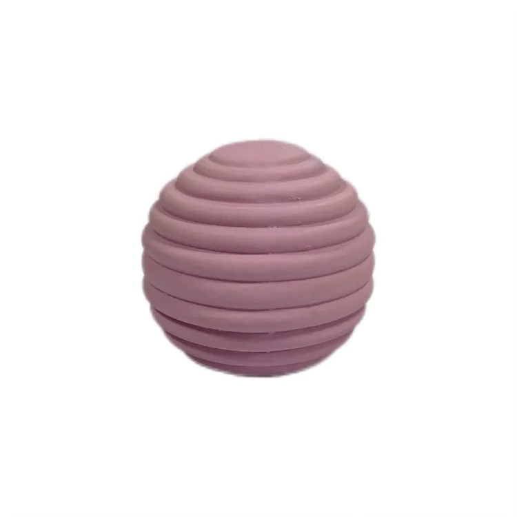 Natural Rubber Sensory Ball Without Holes For Baby Playing Chewing New Design 2025