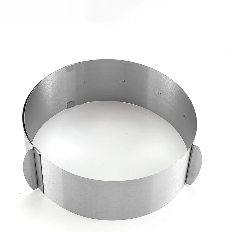 Retractable Adjustment Rim Cake Mould Cookies Pie Cutter Stainless Steel Round Shapes Cookie Cutters Biscuit