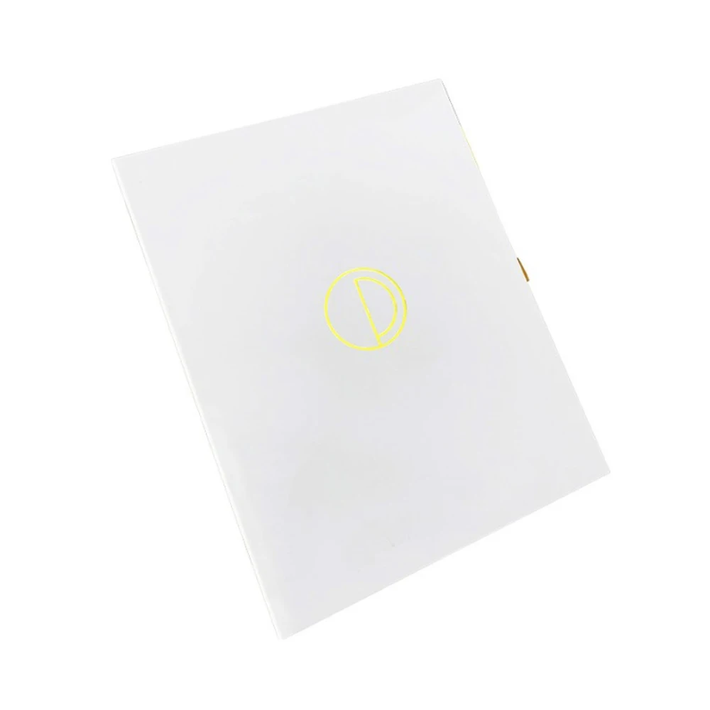 Handmade high quality durable hard rigid cardboard white customized logo square big drawer box for laptop