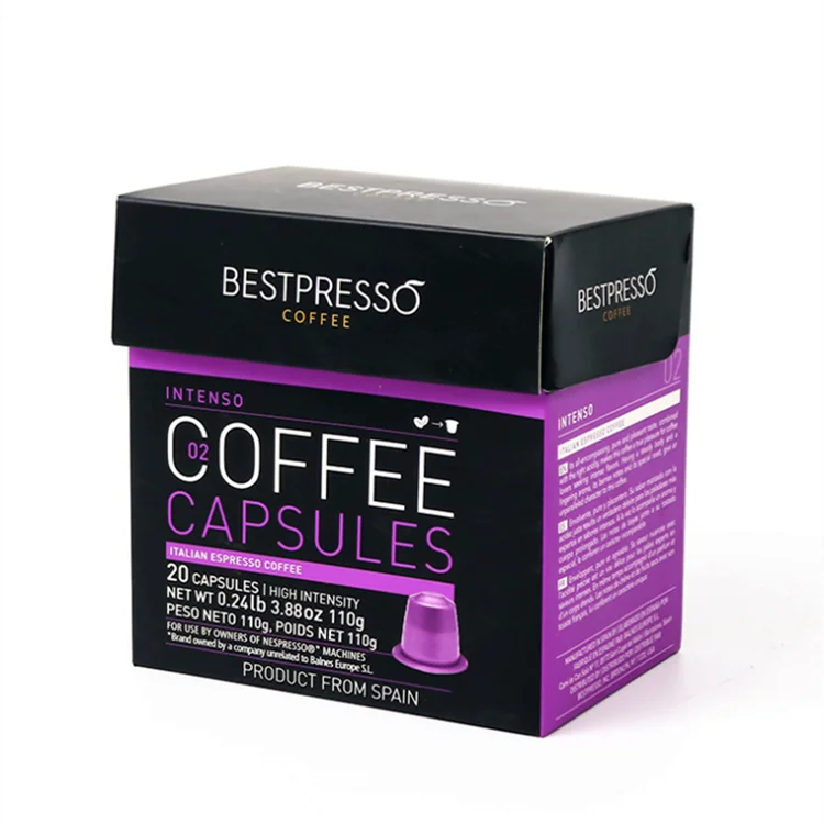 Custom paper boxes coffee capsule packaging box packaging