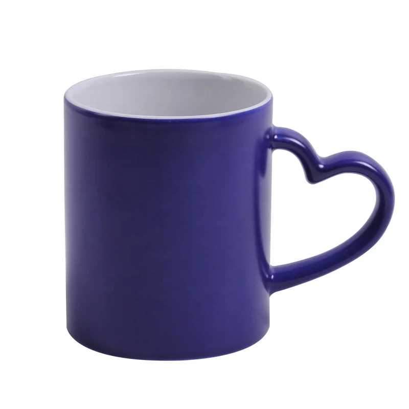 Ceramic Heart Shape Handle Magic Mug,Gift Coffee Mug Cup