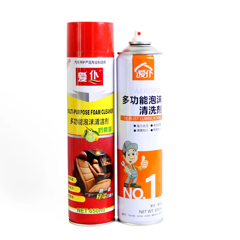 Multipurpose Car Care Interior Cleaning Private Label Spray Foam Cleaner