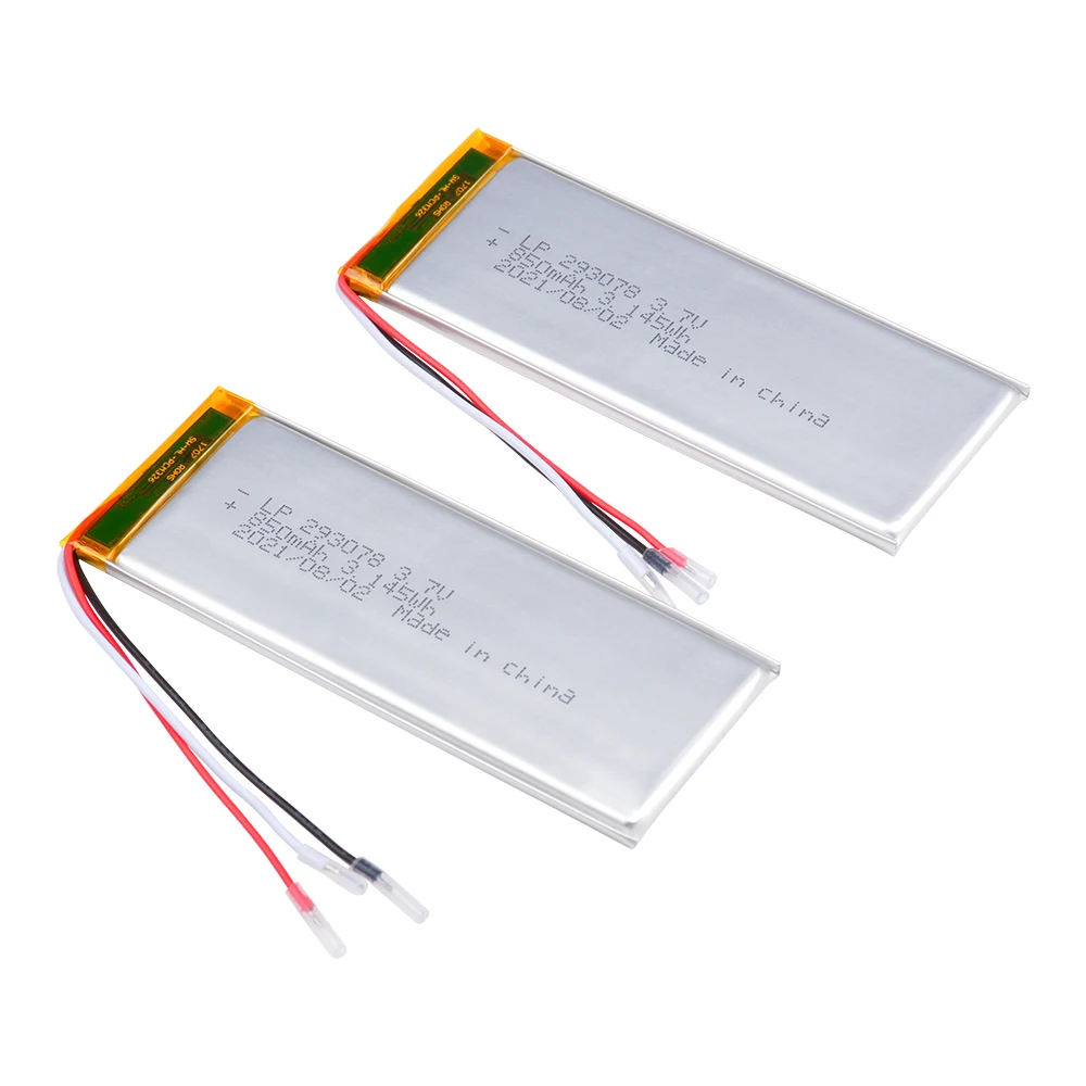 CB UN Approved 293078 3.7v 850mAh Lithium Polymer Battery With Protection Circuit Board Thermistor