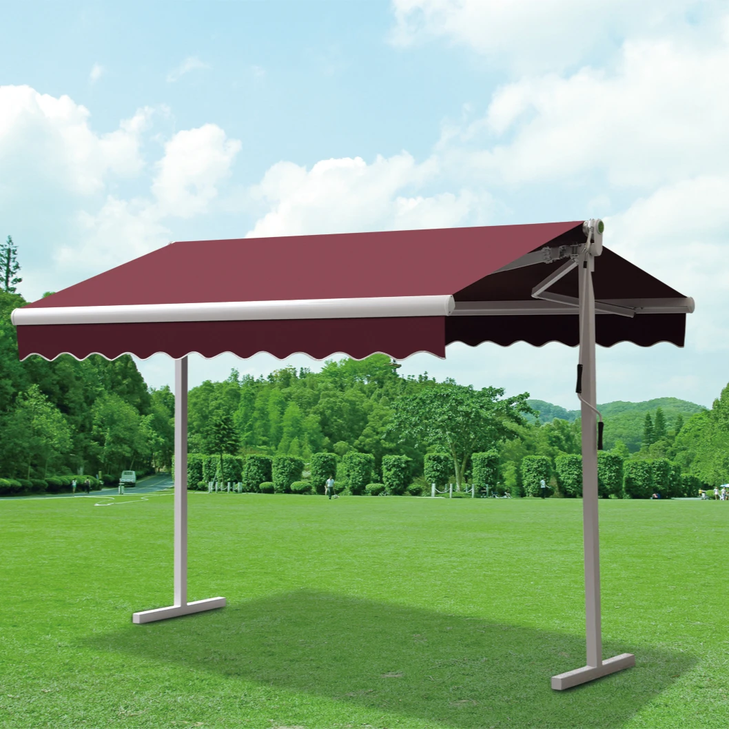 OEM large Outdoor Retractable caravan canopy Awning tent outdoor windows Canopy Full Cassette Motorized patio double open Awning