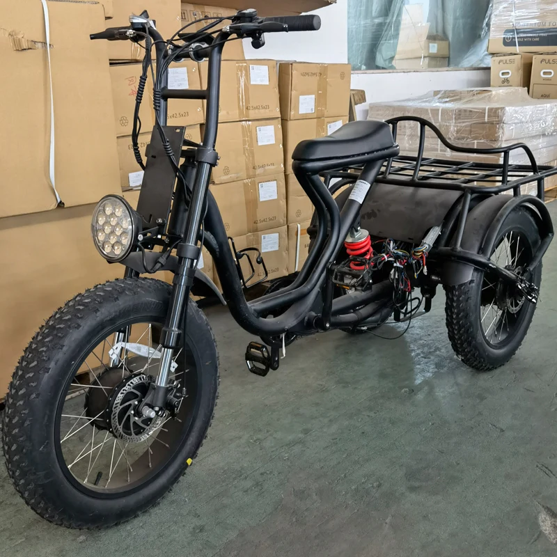 Полноприводный удар scootersfoot скутеры жира trie грузовое транспортное средство 60v высокомощный литиевый аккумулятор 20 дюймов нагрузки для электрического