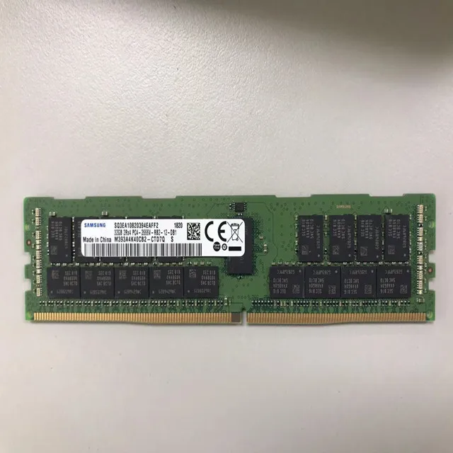  100% оригинальный 32G DDR4 2666V rec M393A4K40BB2-CTD6Q Серверная оперативная память M393A4K40CB2-CTD7Q 16GB 64GB