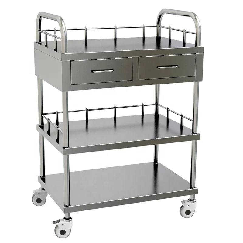 ORP Manufacture Hospital Operating Room Trolley Stainless Steel Medical Trolley