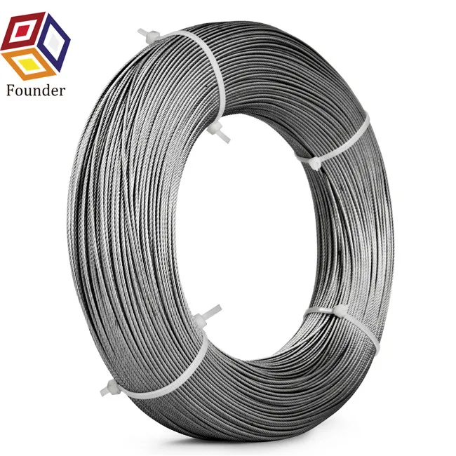 High Quality Architectural Balustrade Balcony Railing 12mm 16mm 1/2 Inch Stainless Steel Wire Rope