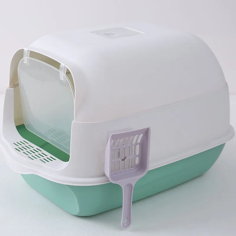 New Arrival Plastic Large Cat Litter Box With Shovel