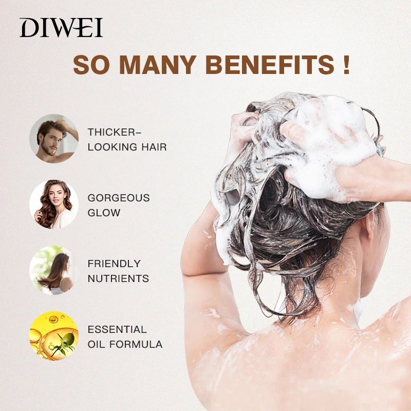 DIWEI Biotin Shampoo and Conditioner Set Hair Thickening Volumizing Products to Help Boost Thinning Hair with Added Keratin