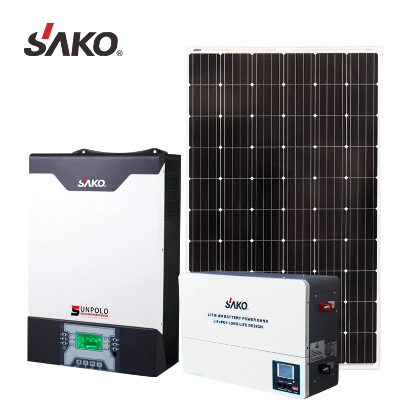 SAKO 1KW 2KW 3KW 3.5Kw 5.5KW 1600w 24v инвертор волны синуса с блок управления установкой на солнечной батарее домашний
