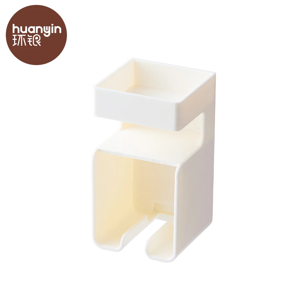 White self adhesive shower razor shaver holder wall hanger hook