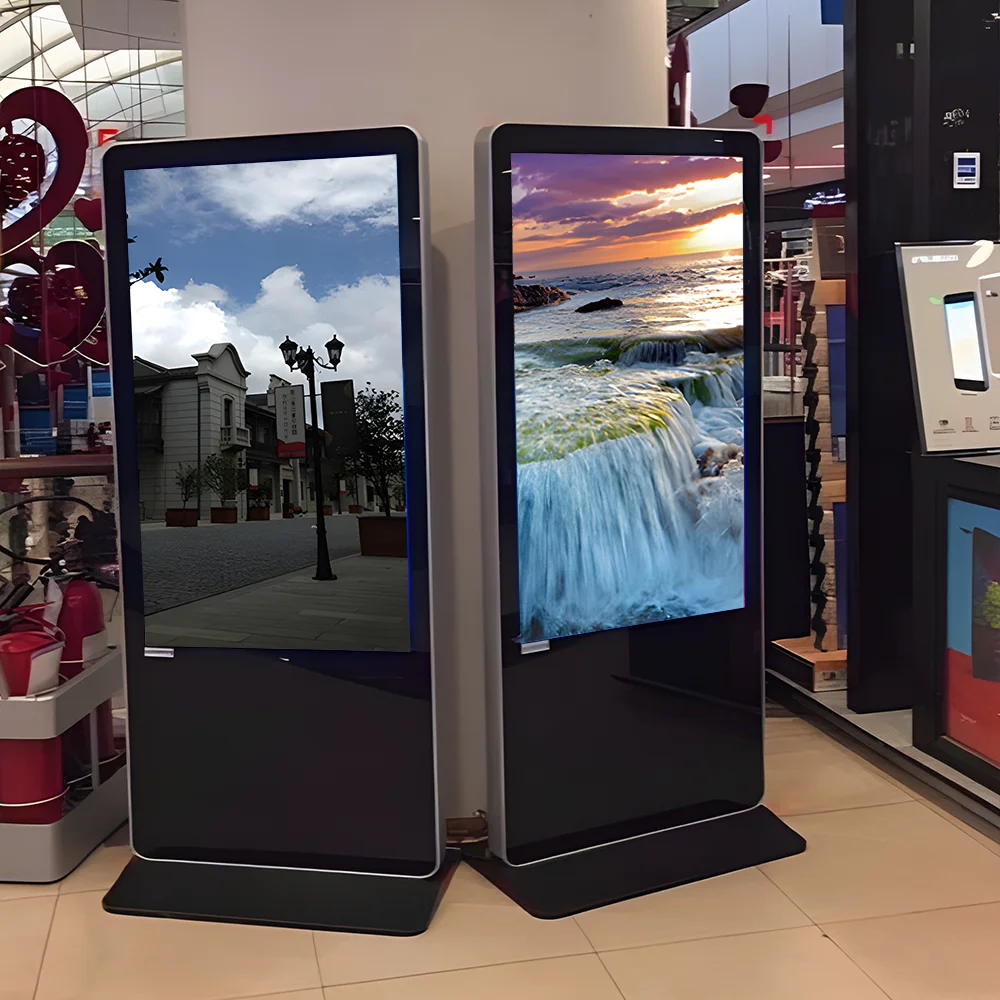 Вертикальный 43 дюймов Digital Signage LCD сенсорный экран рекламный дисплей signage