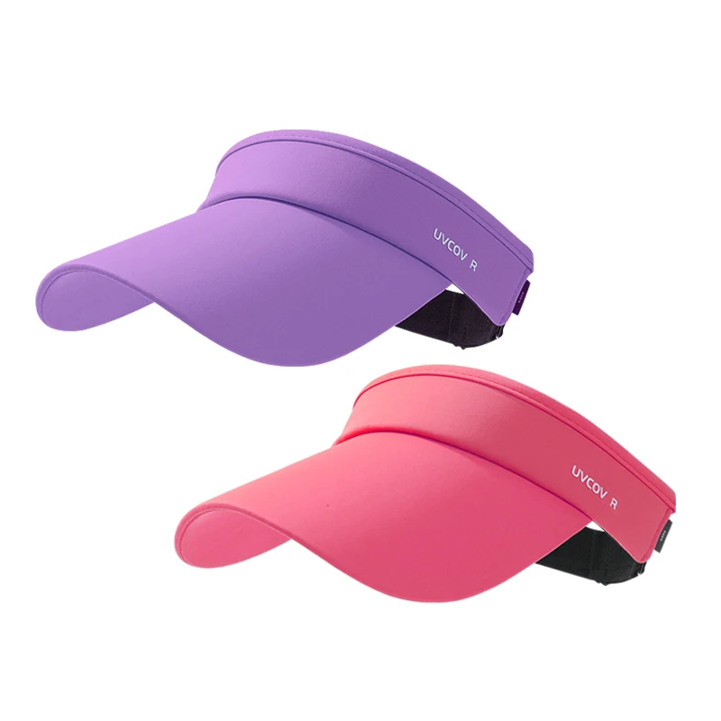 Wholesale Girls Outdoor Running Sun Visor Hat Beach Hats Women UV Protection Large Brim Sun Hats for Women Summer Ladies