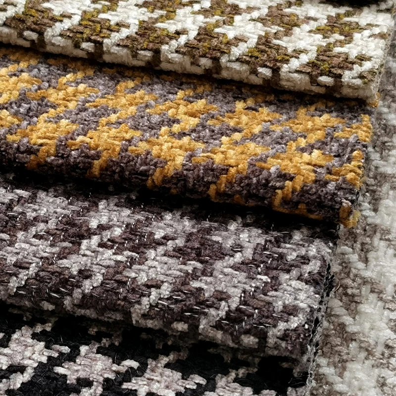 Fashion Pattern Polyester Viscose Mixed Fabric Luxury Furniture Sofa Upholstery Material