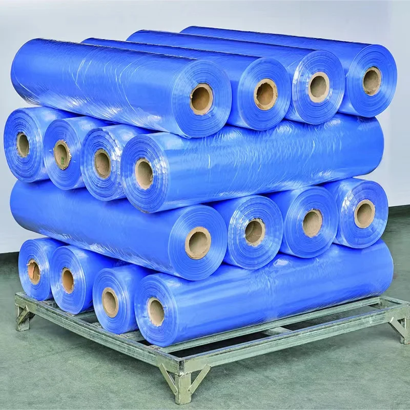 factory direct price Soft transparent Wrap Stretch window and doors pvc hot shrink film plastic vacuum roll shrink plastic