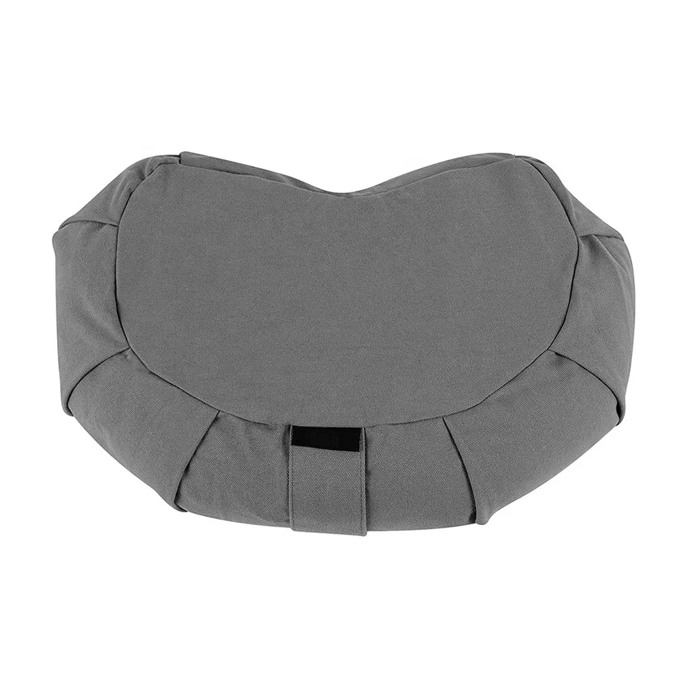 Hot Sale crescent yoga cushion buckwheat Meditation Cushion Pillow Washable Removable Cotton Adults Meditation with custom logo