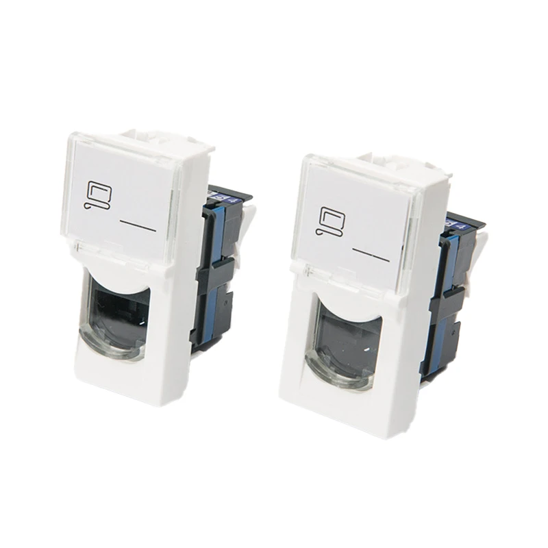 Горячая распродажа, акция, 45*45 мм, Legrand style RJ45 CAT6A UTP, французский тип Keystone Jack