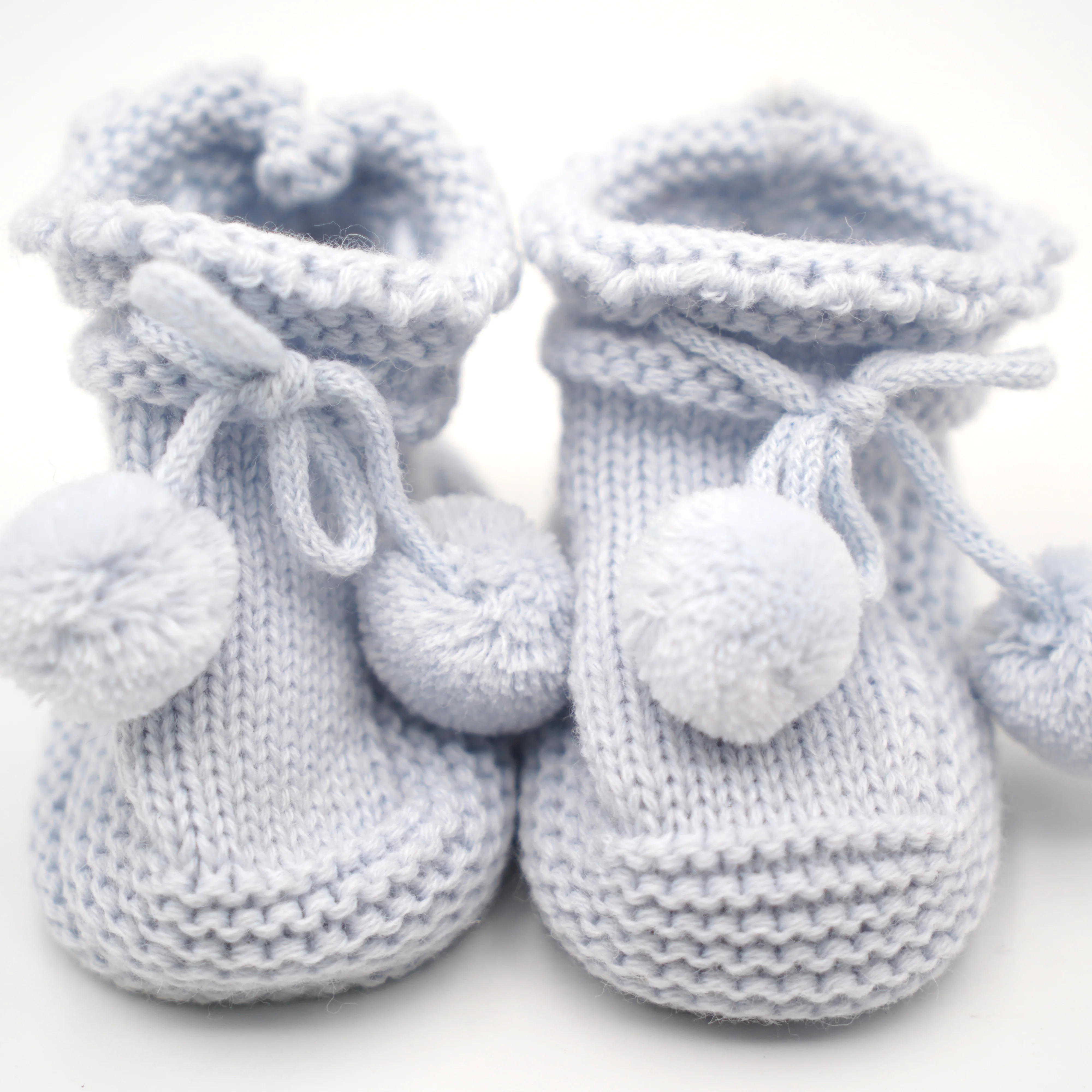 OEM Customized Light Weight Flat Knitted Acrylic Newborn Socks Baby Sock Knit Newborn Baby Sock Knit Baby Booties