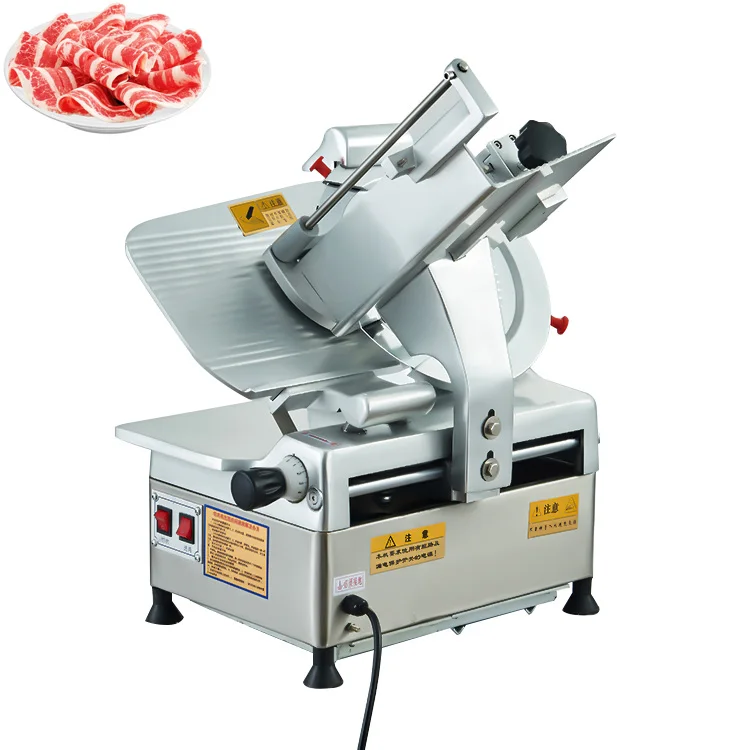 Desktop mutton roll frozen meat slicer stainless steel slicer commercial small meat slicer meat processing equipment