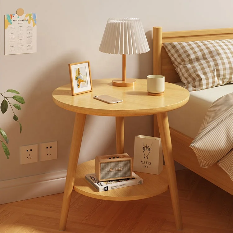 Bedroom Furniture Wholesale Modern Solid Wood Bedside Table Nightstand