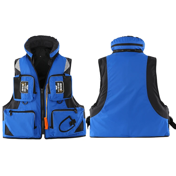 China Factory Fishing Life Jacket Portable Adult Vest Large Buoyant Marine Fishing Vest