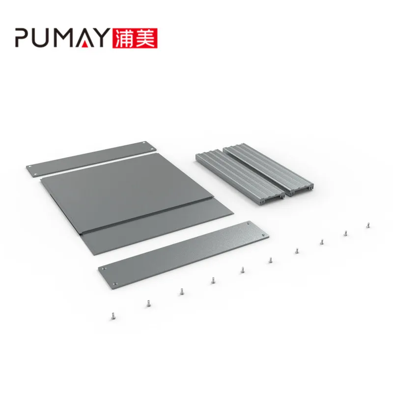 metal storage case terminal box  56 mm height aluminum enclosure