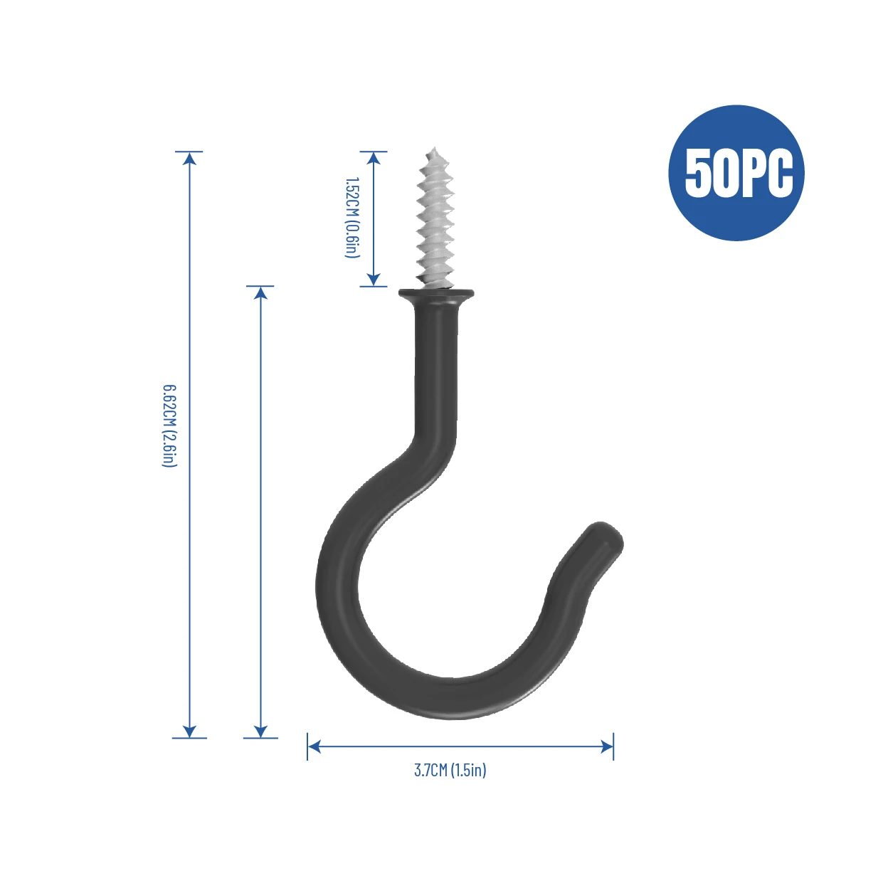 Popular Colorful Cup Hooks Screw Metal hanger hooks for Cup Ceiling Hook