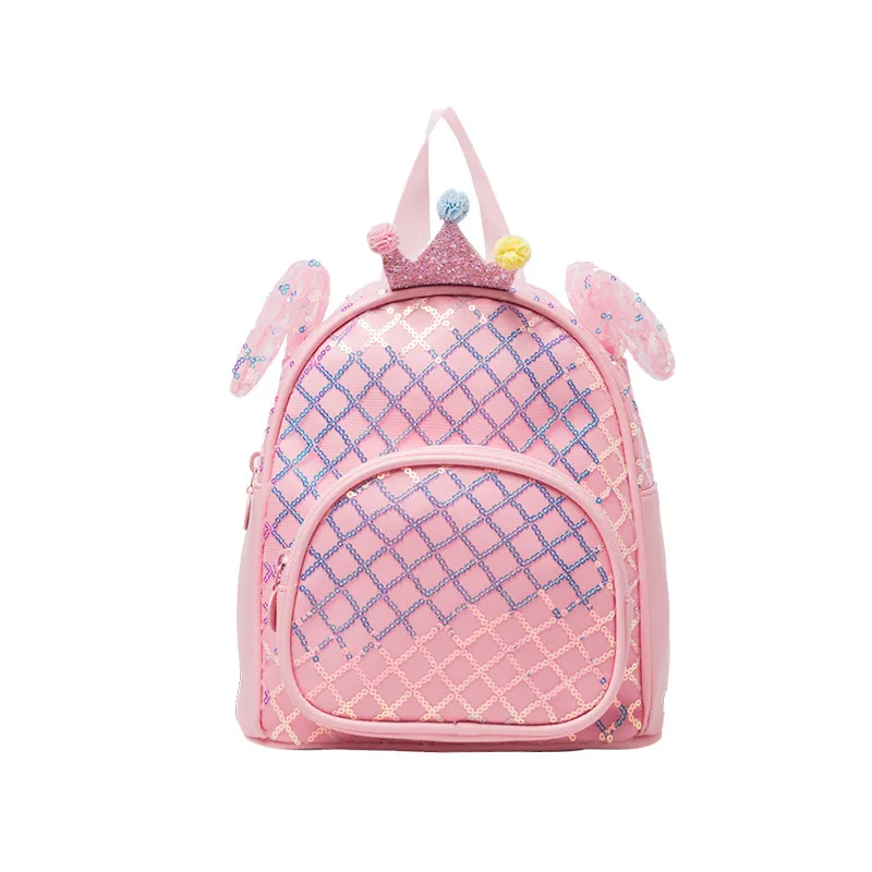 Children bag 2022 new sequins mini lovely princess backpack western style girls backpack kindergarten kid school bag
