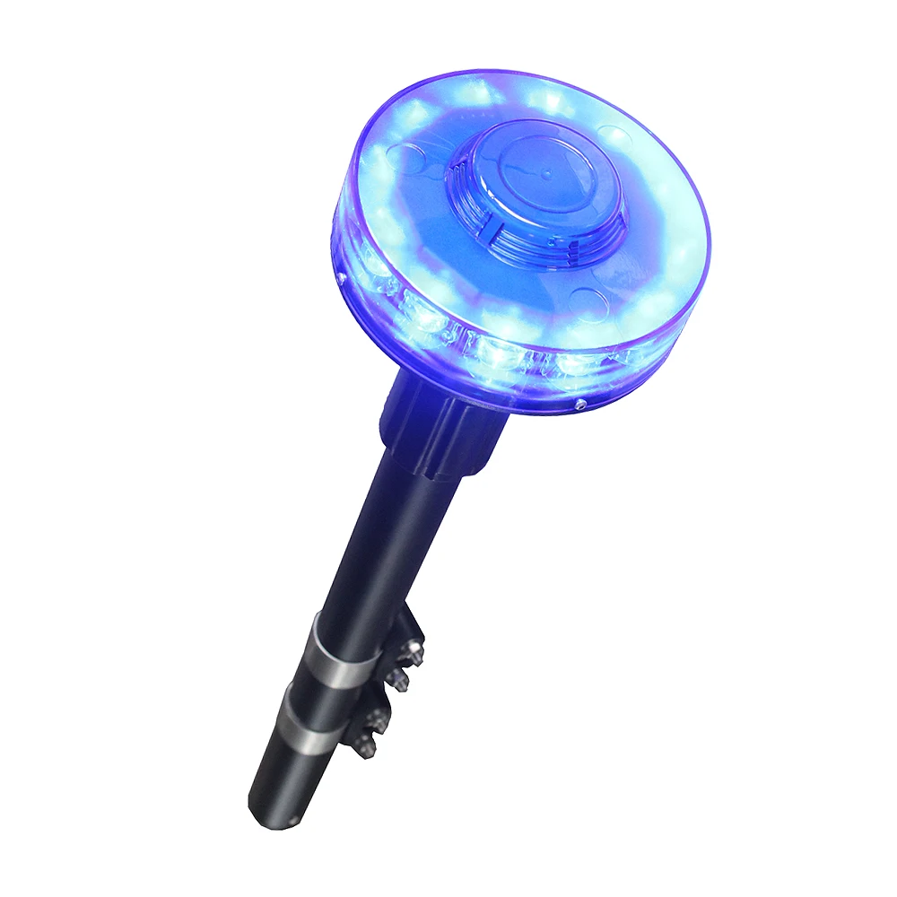 Warning Motorcycle Strobe Lights Traffic Advisory Led Rotating Tail Motorcycle Rear Pole Flashing Light