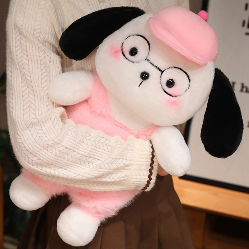 30cm the latest popular style high quality  cute plush hat dag doll for little baby presents