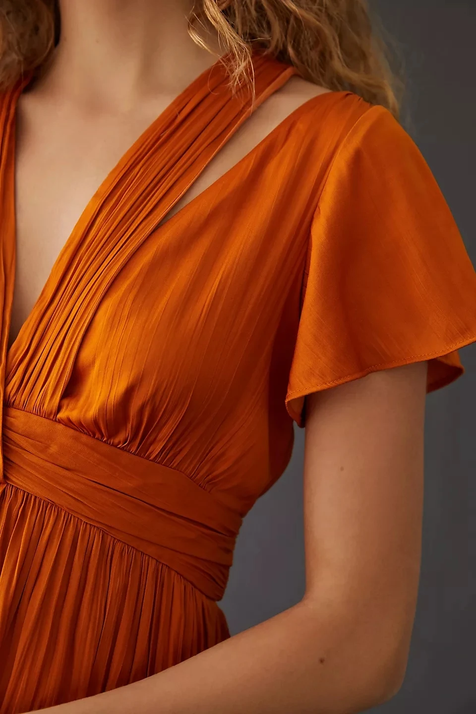 RedHK Custom High Quality Women Viscose Cupro Soft Matte Satin Dress V Neck Halter Neck Short Sleeve 4 Colors Summer Lady Dress