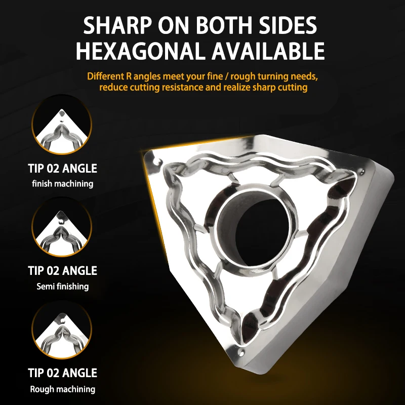 Карбидовые вставки WNMG 432 токарный инструмент вставка WNMG 080408 HA подходит для обработки алюминиевого сплава и латуни