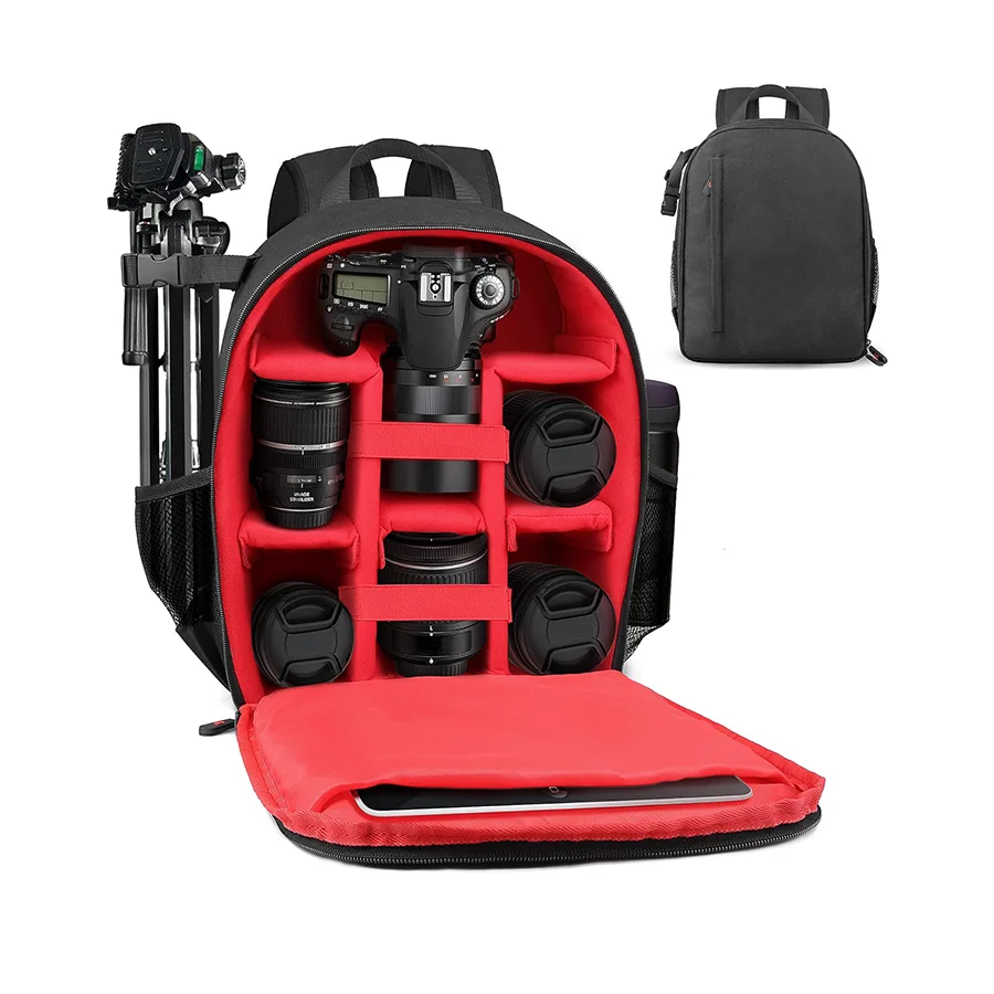 Camera Backpack, Unisex Waterproof Equipment Photography Gears Bag Case for DSLR/SLR Camera Digital Gear Camera Bags