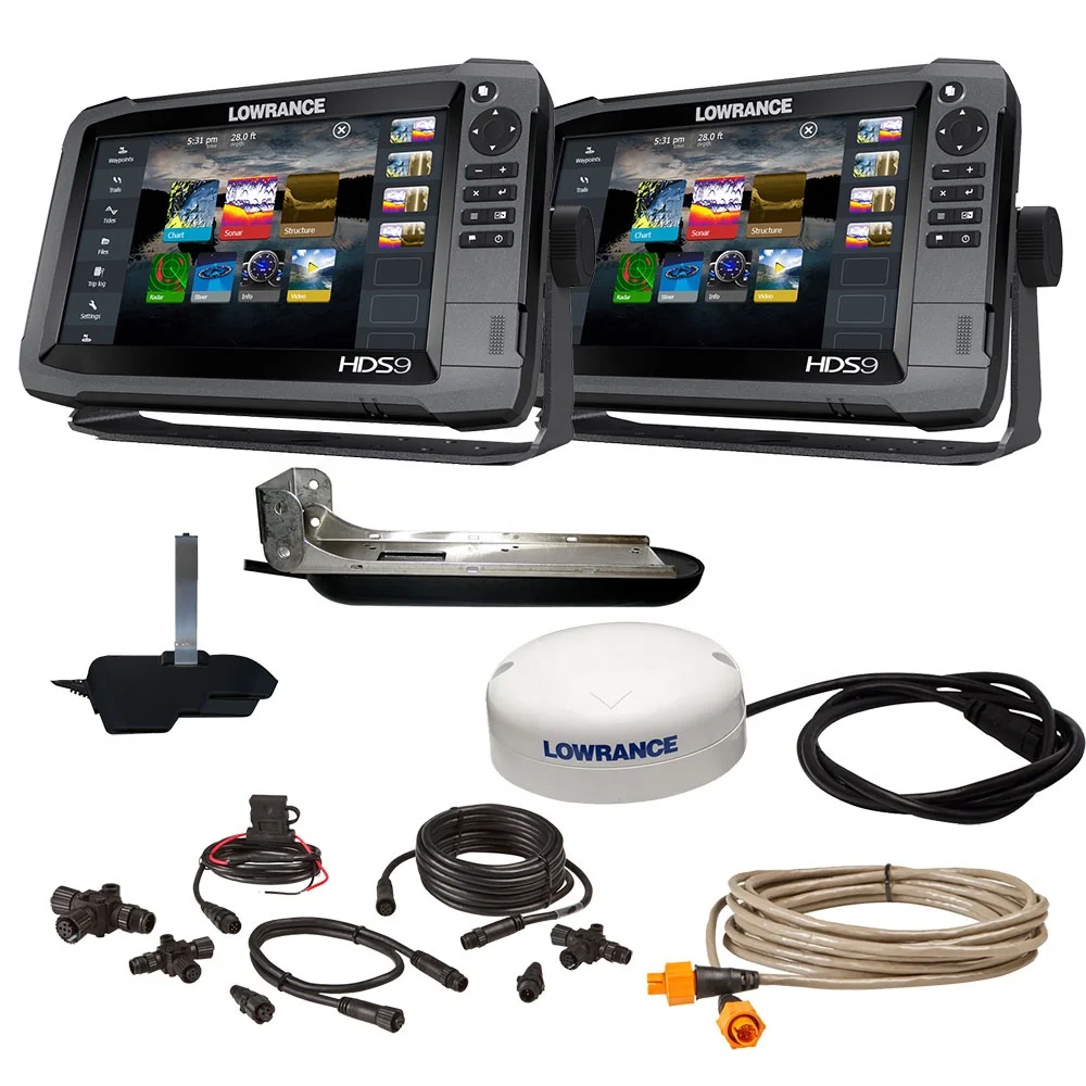 Lowrance HDS 9 Gen3 при активном изображений 3-в-1 с хорошей
