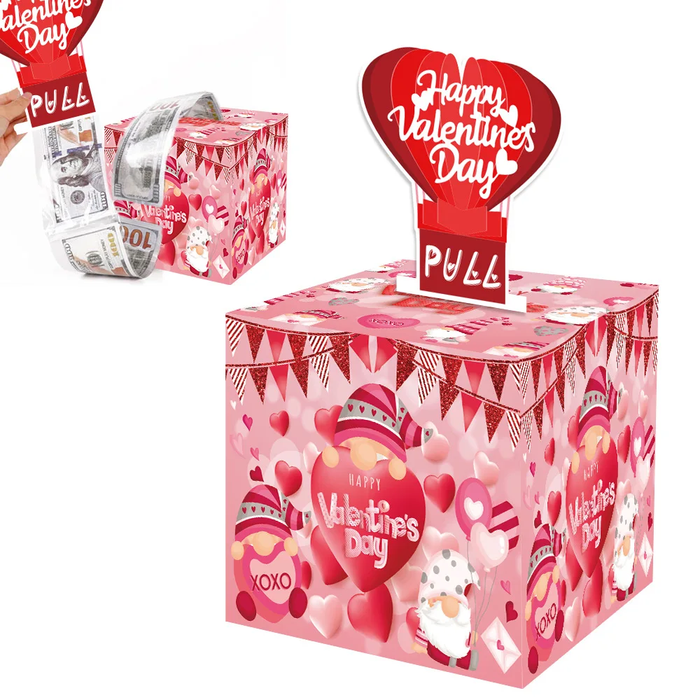 Cash Pull Funny Money  Surprise Paper Gift Box Happy Birthday Christmas New Year Anniversary Valentine Eid Gift Boxes