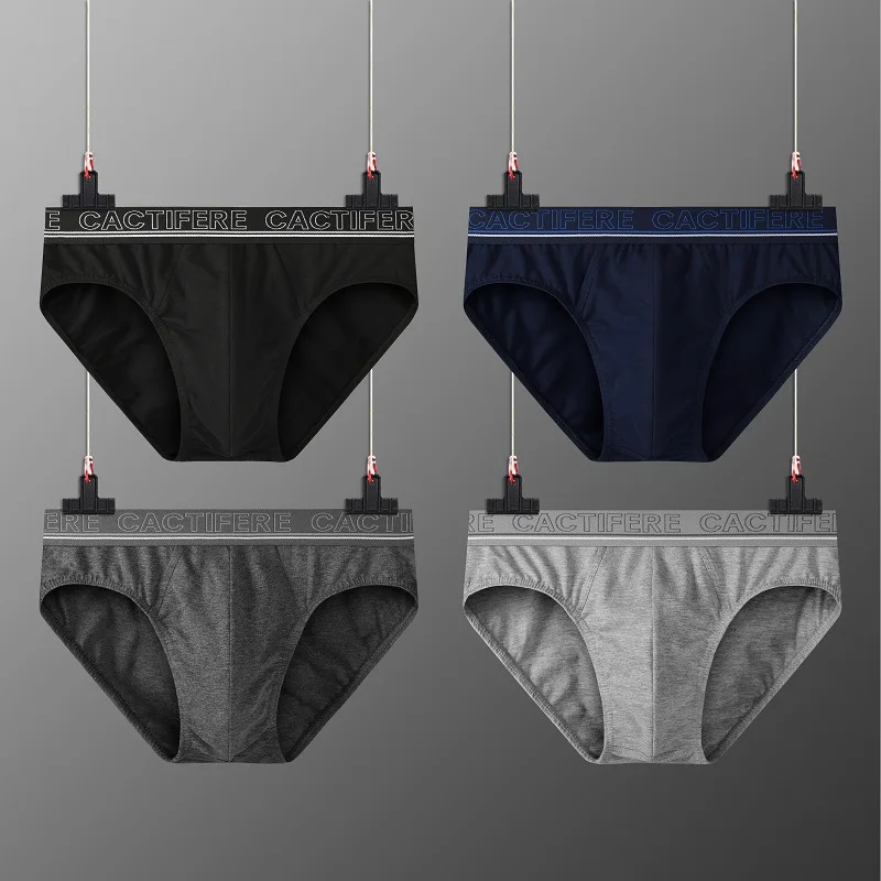 2021 New Design 100%  Cotton Thongs  Sustainable Breathable Underwear for Men