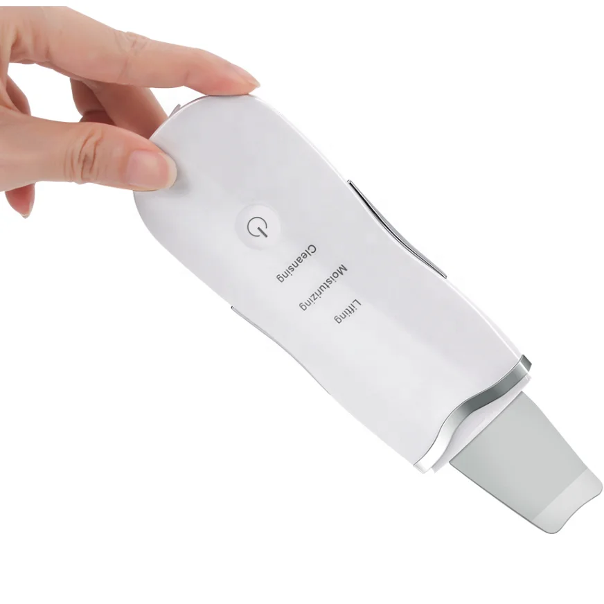 2021 beauty facial skincare skin ultrasonic deeply scrubber Cleaner skin facial cleaner ultrasonic peeling device