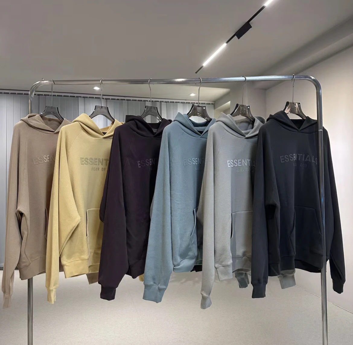 High street 2024 Ess clothing Double hooded hoodie  fashion casual hoodie High quality T-shirt Casual sportswear
