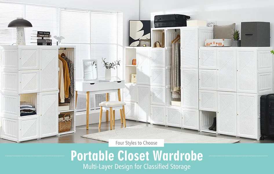 antbox Mayi box portable plastic closet cupboard removable portable wardrobe closet shelves wooden designs home furniture