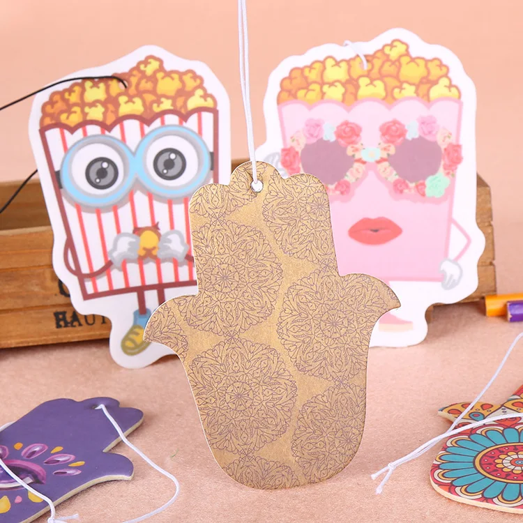 Manufacturer Design Custom High Quality Paper Car freshener Perfume Custom Car freshener