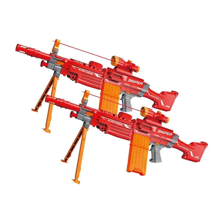 Kids Toys Manufacturer Plastic Soft Bullet Toy Guns With 20pcs Refill Darts Children Shooting Electric Toy Soft Air Gun For Boys