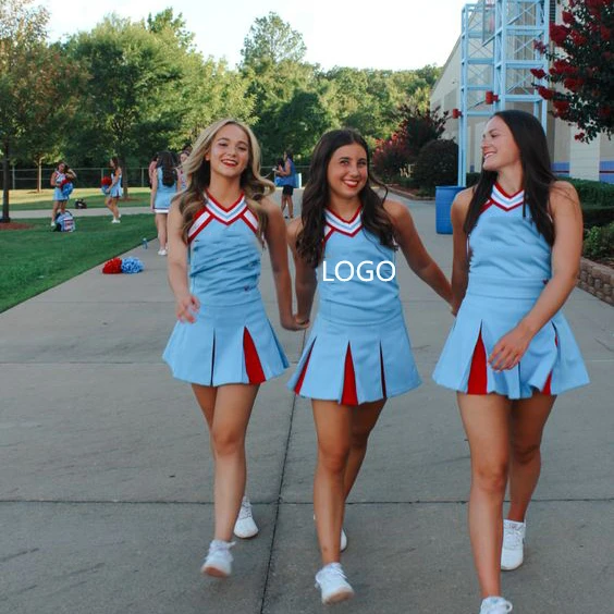 На заказ сублимационный дышащий материал для взрослых женщин форма чирлидинга танцев