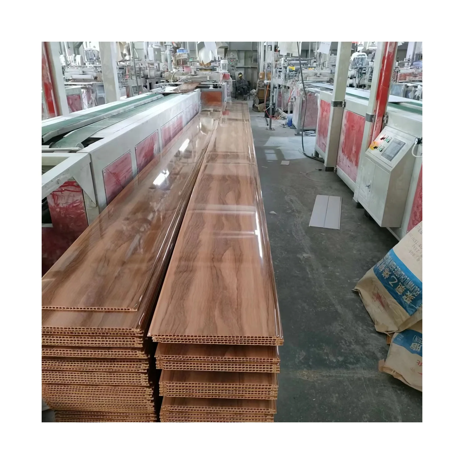 wood grain light and smooth surface ceiling panels tiles