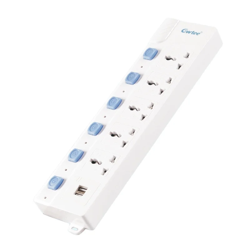 universal extension electrical switches plug and socket for round flat pin