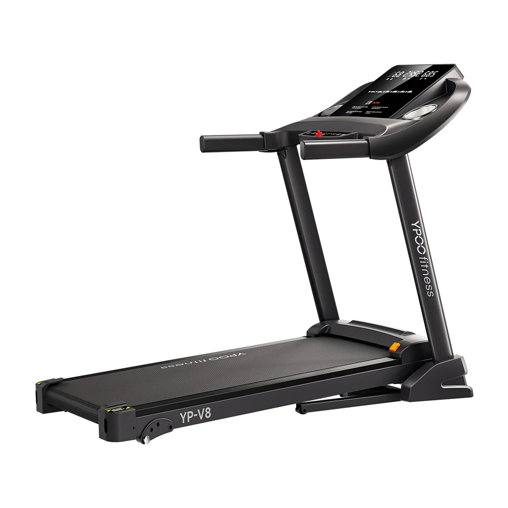 YPOO new  small home treadmill electric treadmill machine for home folding incline with YPOOFIT APP OEM treadmill factory