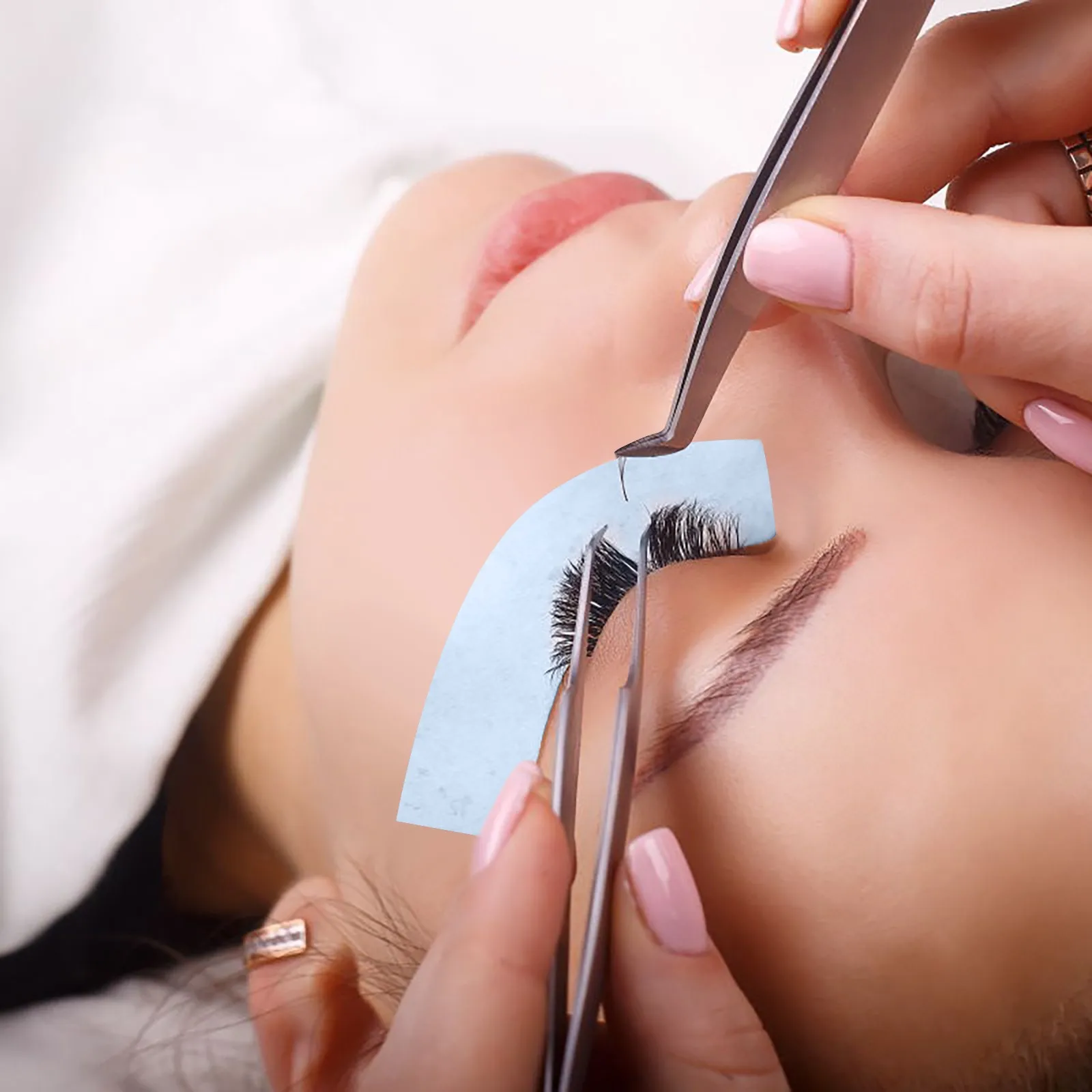 Breathable Lash Adhesive Tape Medical Micropore Fabric Color Eyelash Extension Tape Pink Sensitive Silicon Gel Lash Tape