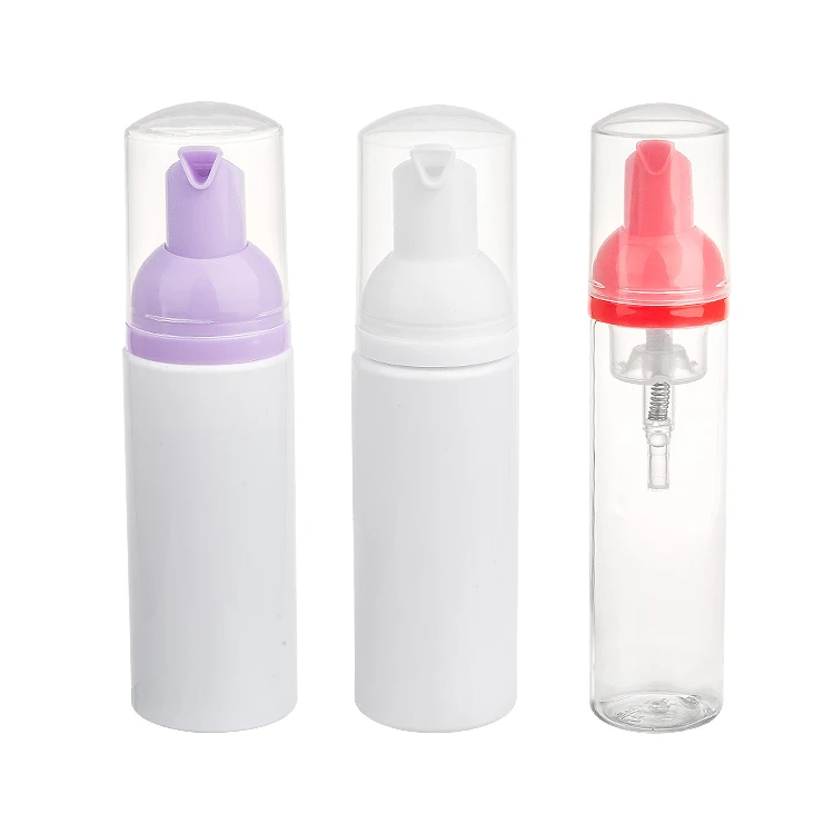 customized color logo plastic foam pump 50ml cosmetic foam pump bottle