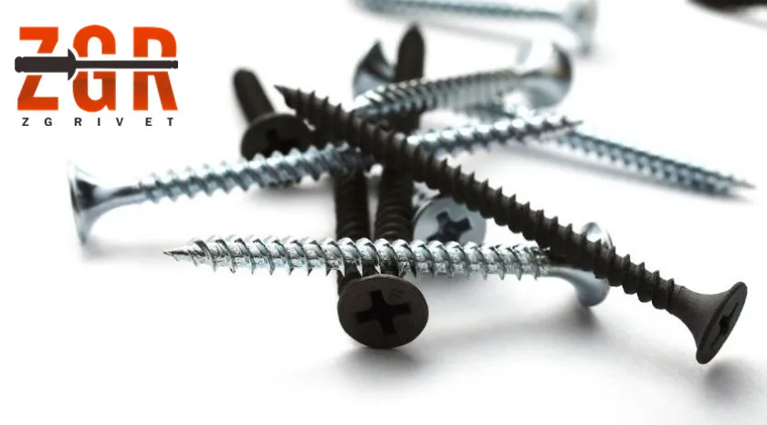 Zinc plated Black Phosphated Drywall Screws  with Bugle Head Factory Price and High Quality