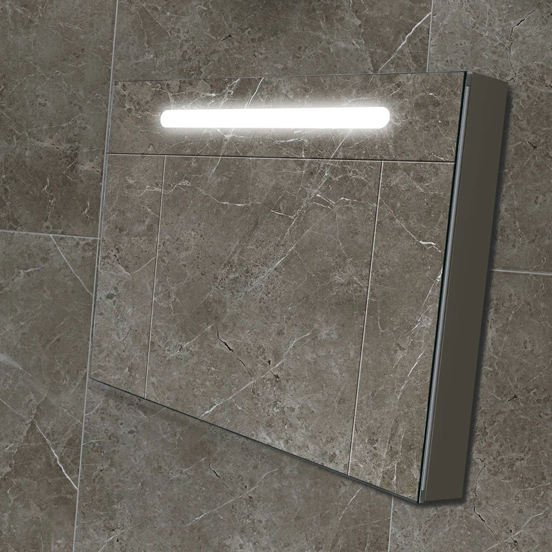 Sliding Corner sliding Bathroom Cabinet Mirror